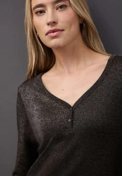 A324180 basic shiny shirt w.button