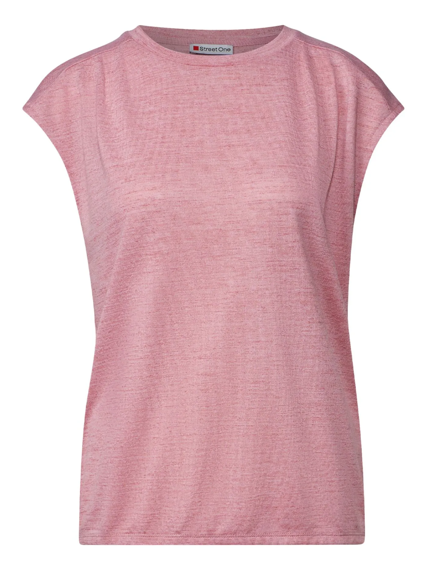 A323326 linen look shirt w.pleats a