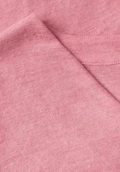 A323335 linen look v-neck shirt