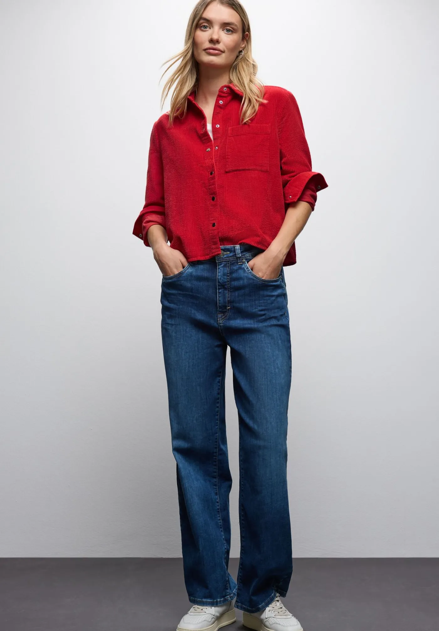 A346059 LTD QR Courduroy shirtcolla