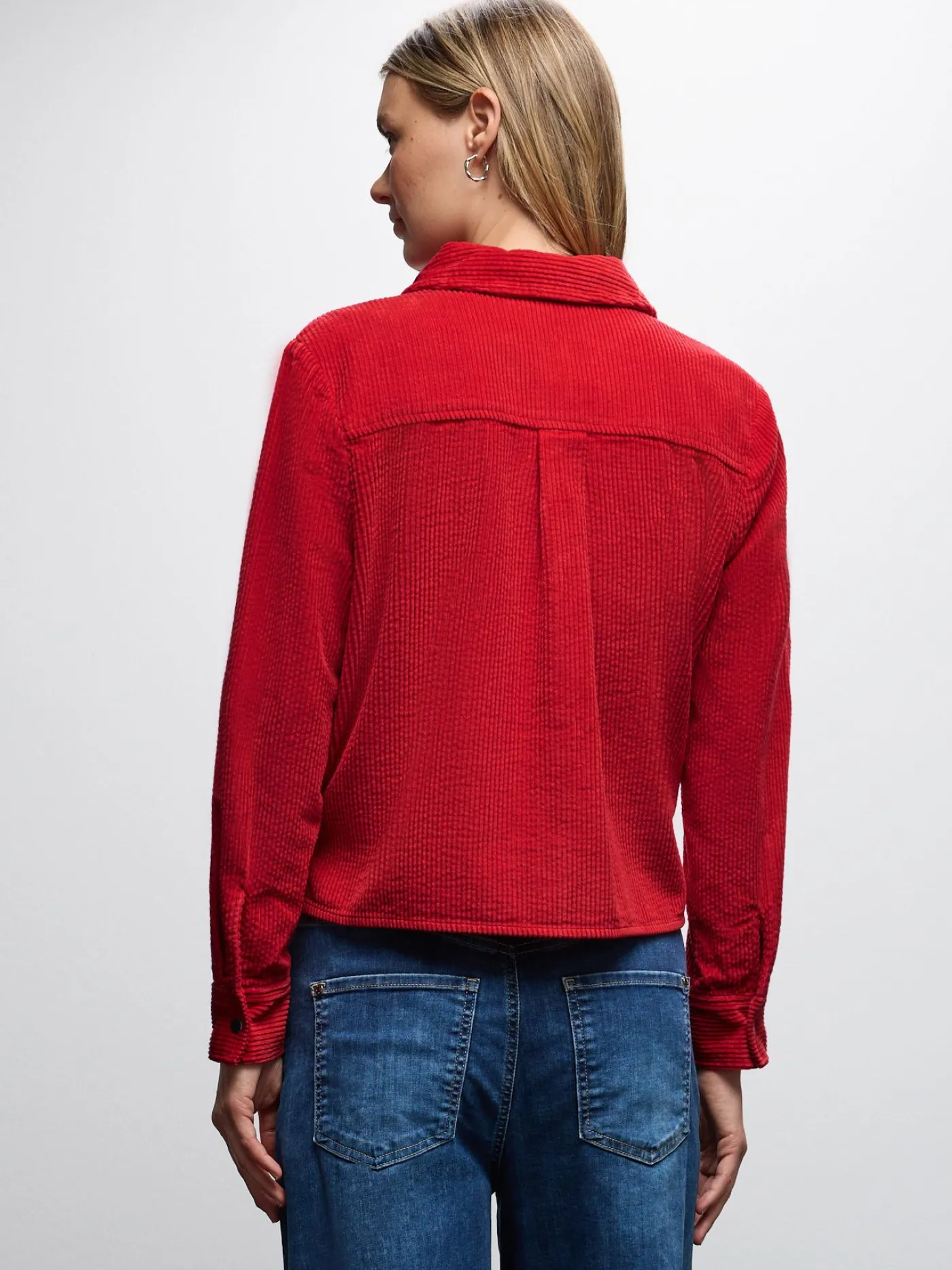 A346059 LTD QR Courduroy shirtcolla