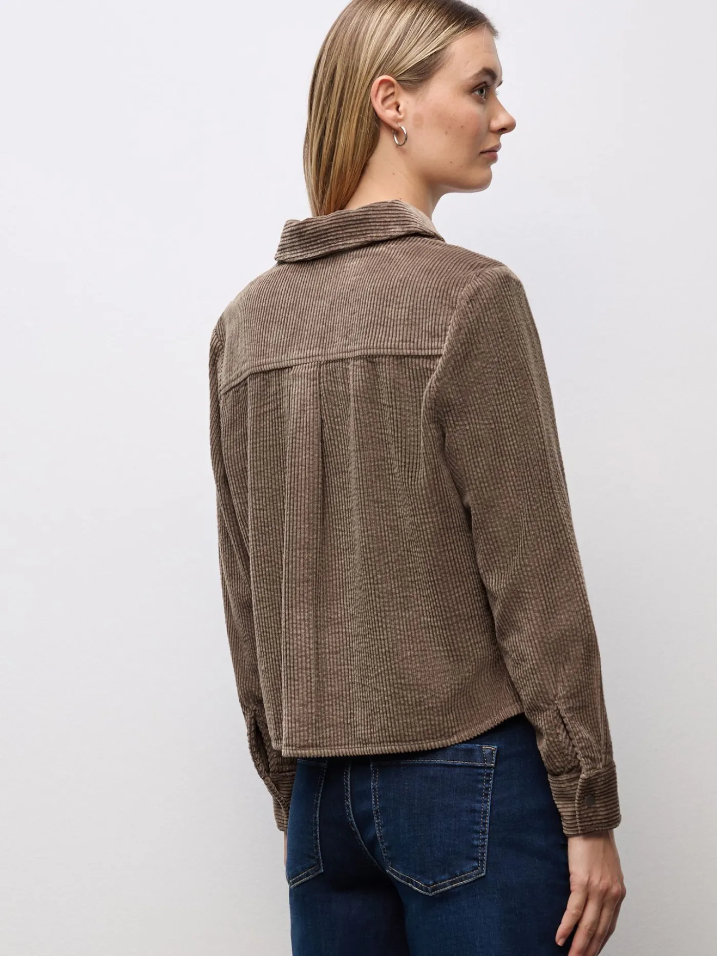 A346059 LTD QR Courduroy shirtcolla