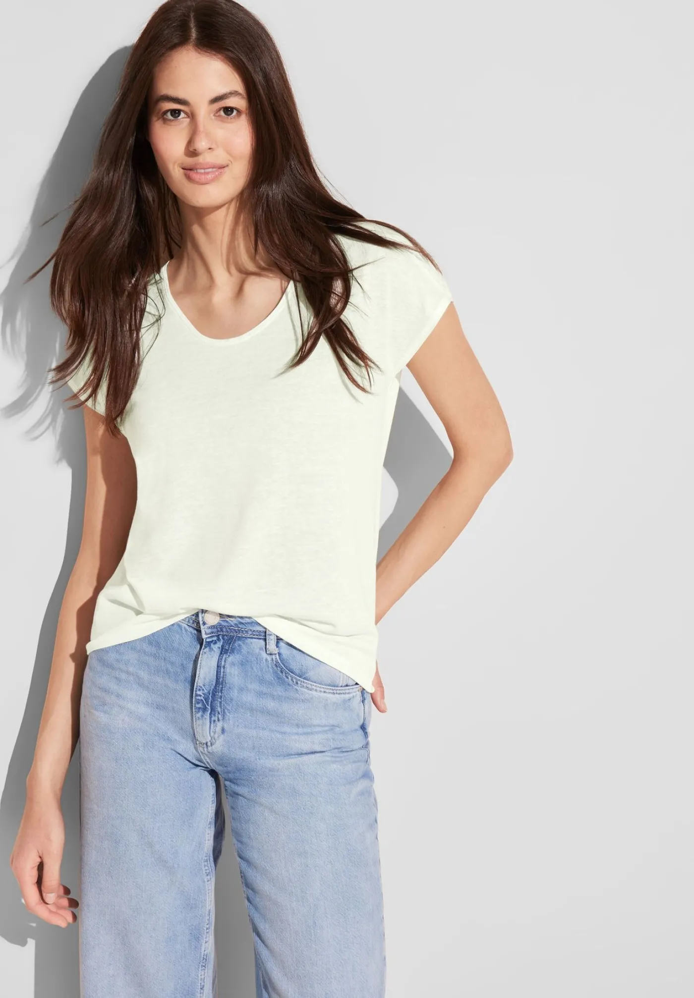 A321475 LTD QR linen look shirt w.w