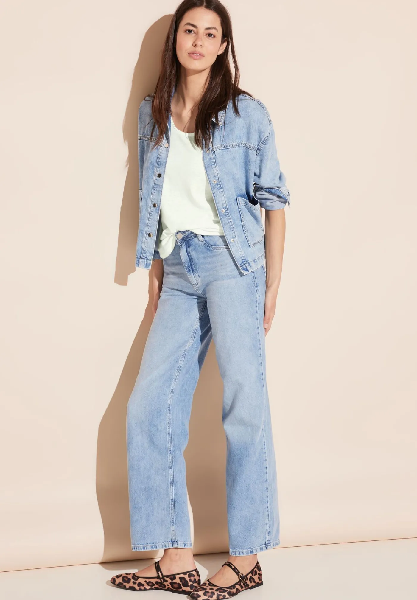 A321475 LTD QR linen look shirt w.w