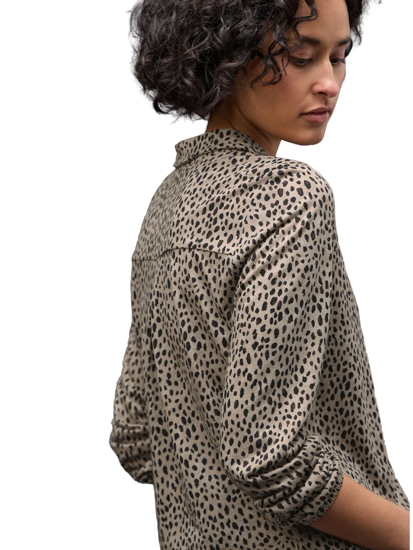 A324186 LTD QR printed jersey blous