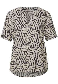 A345627 LTD QR Splitneck blouse w t