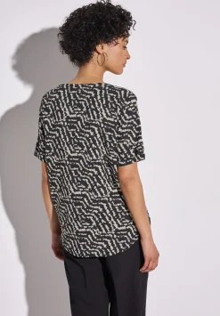 A345627 LTD QR Splitneck blouse w t