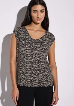 A323166 printed jersey top