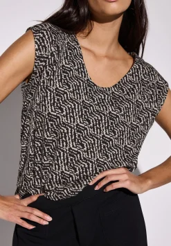 A323166 printed jersey top