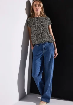 A323168 printed mat-mix shirt