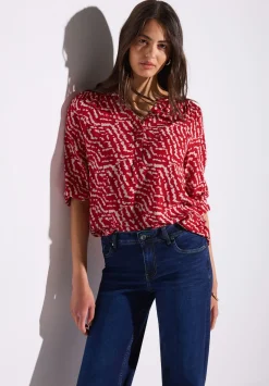 A323169 printed mat-mix shirt w.but