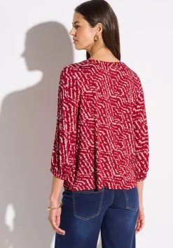 A323169 printed mat-mix shirt w.but