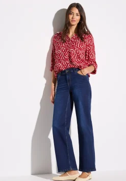 A323169 printed mat-mix shirt w.but