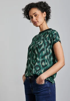 A322964 printed mat-mix shirt w.rib