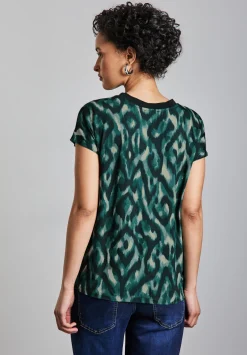 A322964 printed mat-mix shirt w.rib