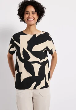 A323352 printed shirt w.crossed str