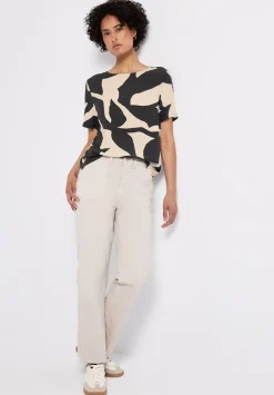 A323352 printed shirt w.crossed str