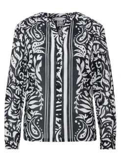 A344579 Printed splitneckblouse w g