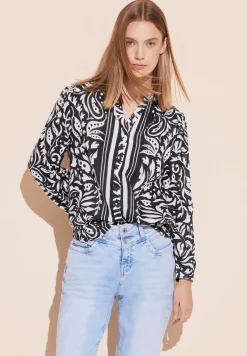A344579 Printed splitneckblouse w g