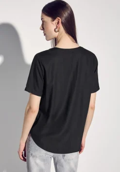 A345525 QR Splitneck blouse w turn-