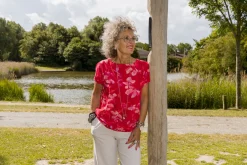 A345629 Roundneck blouse w dropped