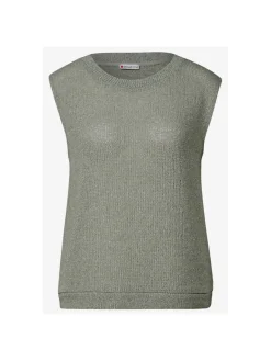 A322954 shiny summer knit top