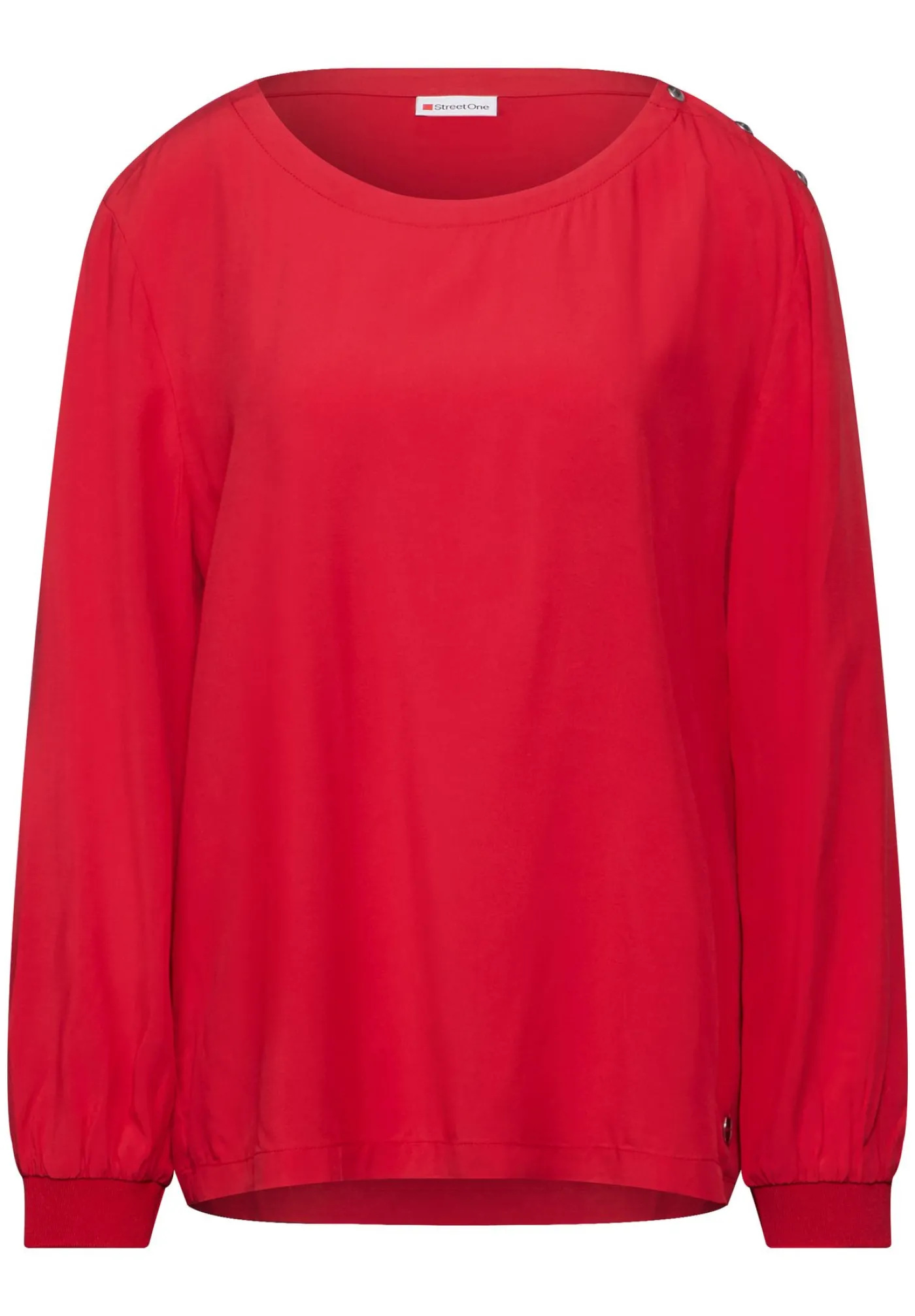 A345131 Solid blouse w pressbuttons