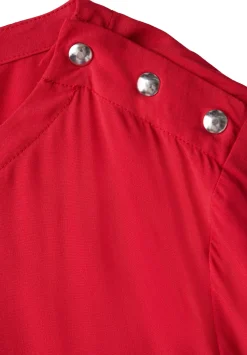 A345131 Solid blouse w pressbuttons