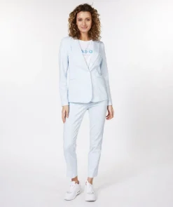 Blazer stretch square stripe print 600