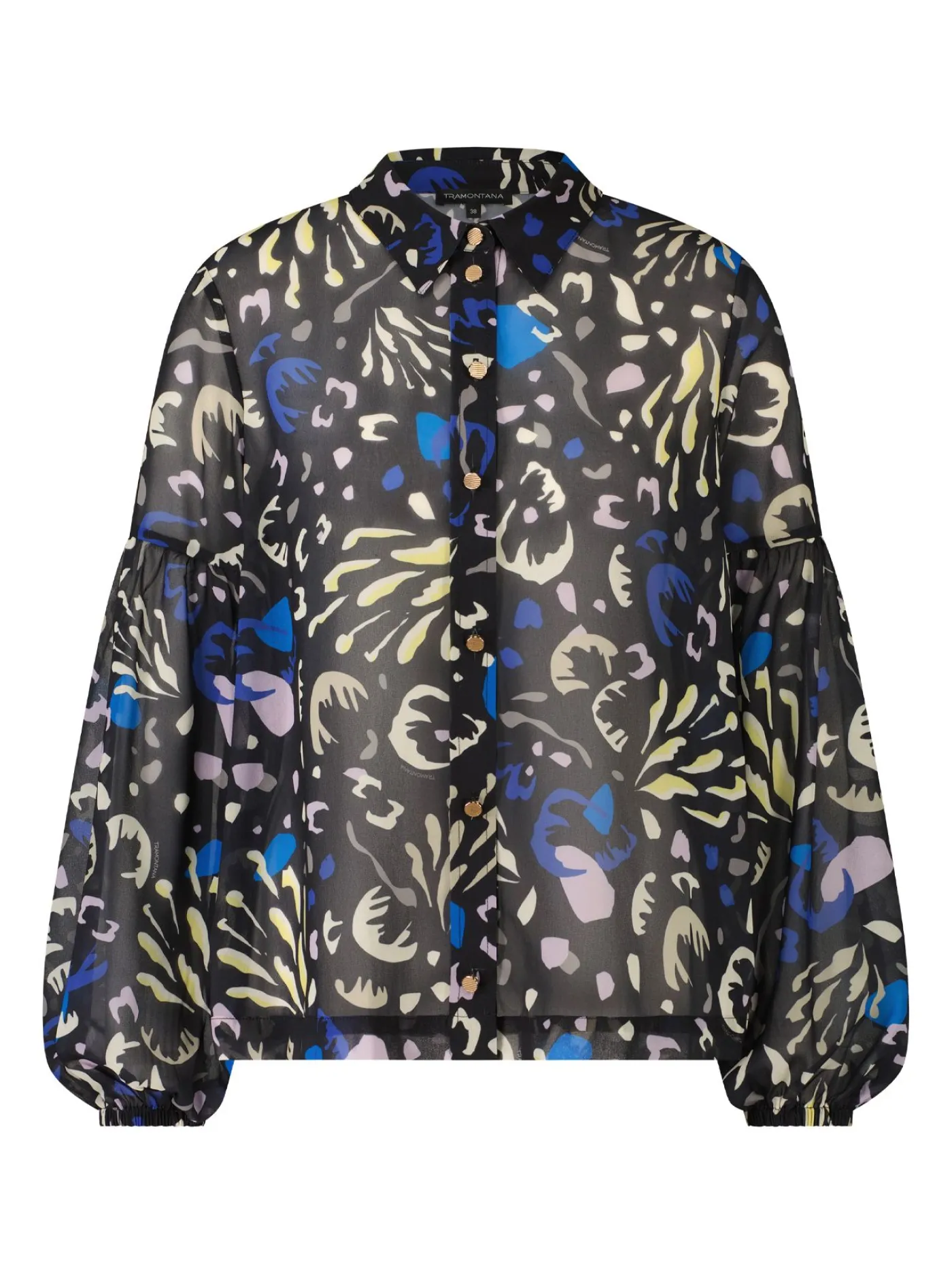 Blouse Abstract Flower Print