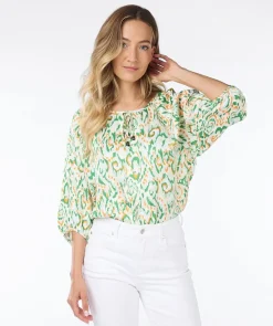 Blouse raglan Pastel Ethnic print