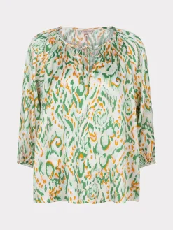 Blouse raglan Pastel Ethnic print