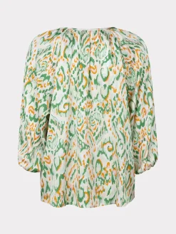 Blouse raglan Pastel Ethnic print