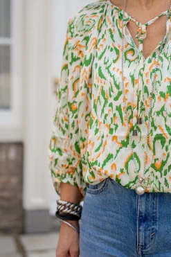 Blouse raglan Pastel Ethnic print