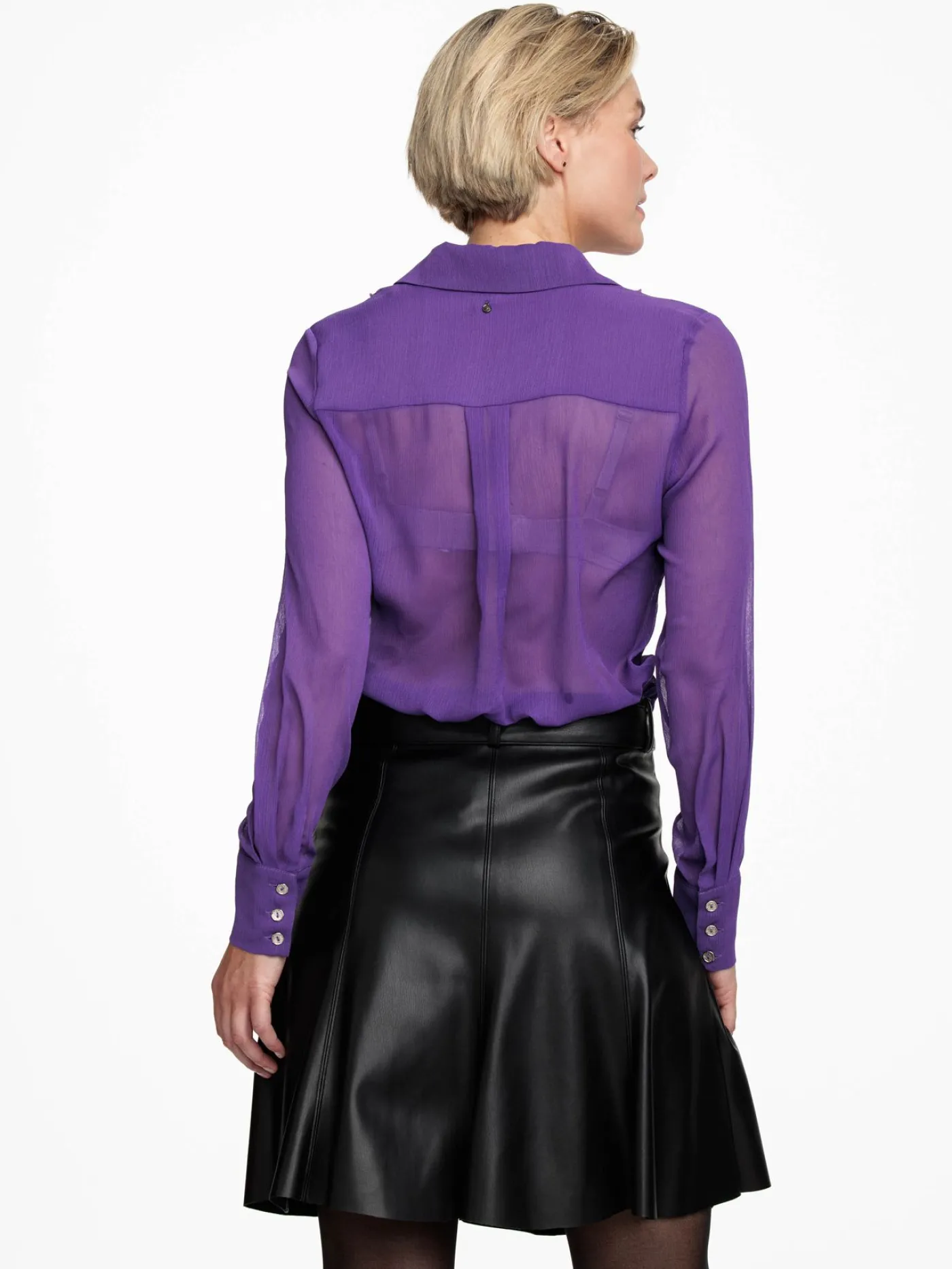 Blouse Ruffle Plastron