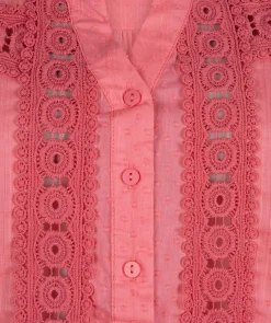 Blouse slv/lss plumetis embroidery 417