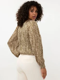 Blouse smocking Dimension print