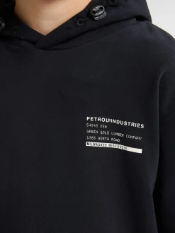 Boys Sweater Hooded Print