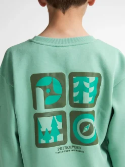 Boys Sweater Round Neck Print