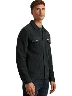 Button jacket frontloop terry