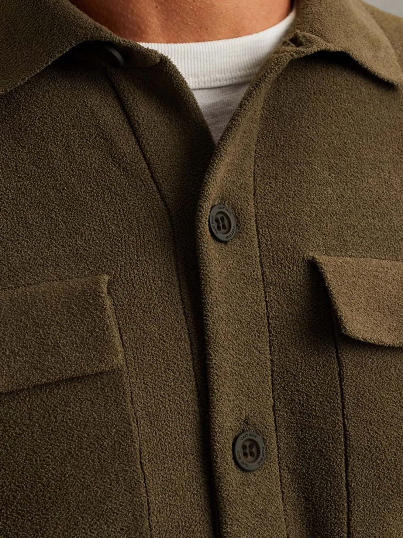 Button jacket soft blend