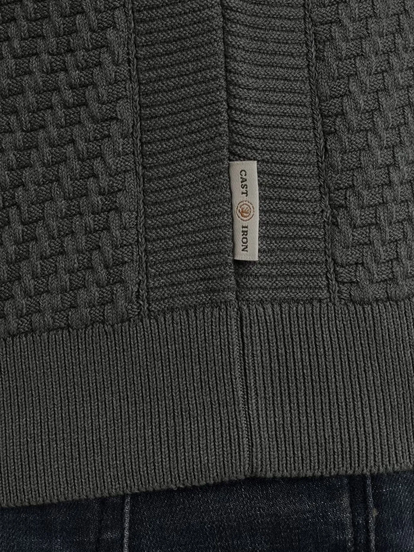 Crewneck regular fit cotton stretc