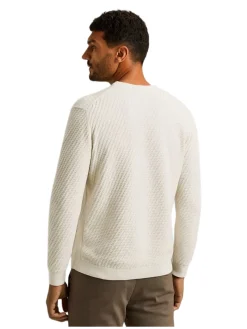 Crewneck regular fit cotton stretc