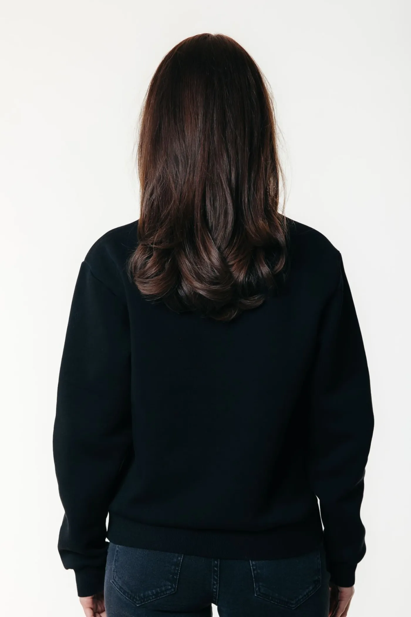 Denim Patch Relaxed Sweat