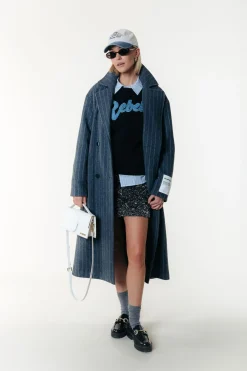 Denim Patch Relaxed Sweat