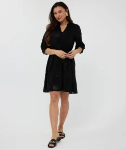 Dress allover embroidery