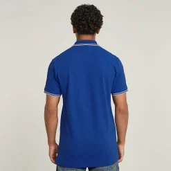 Dunda slim stripe polo ss