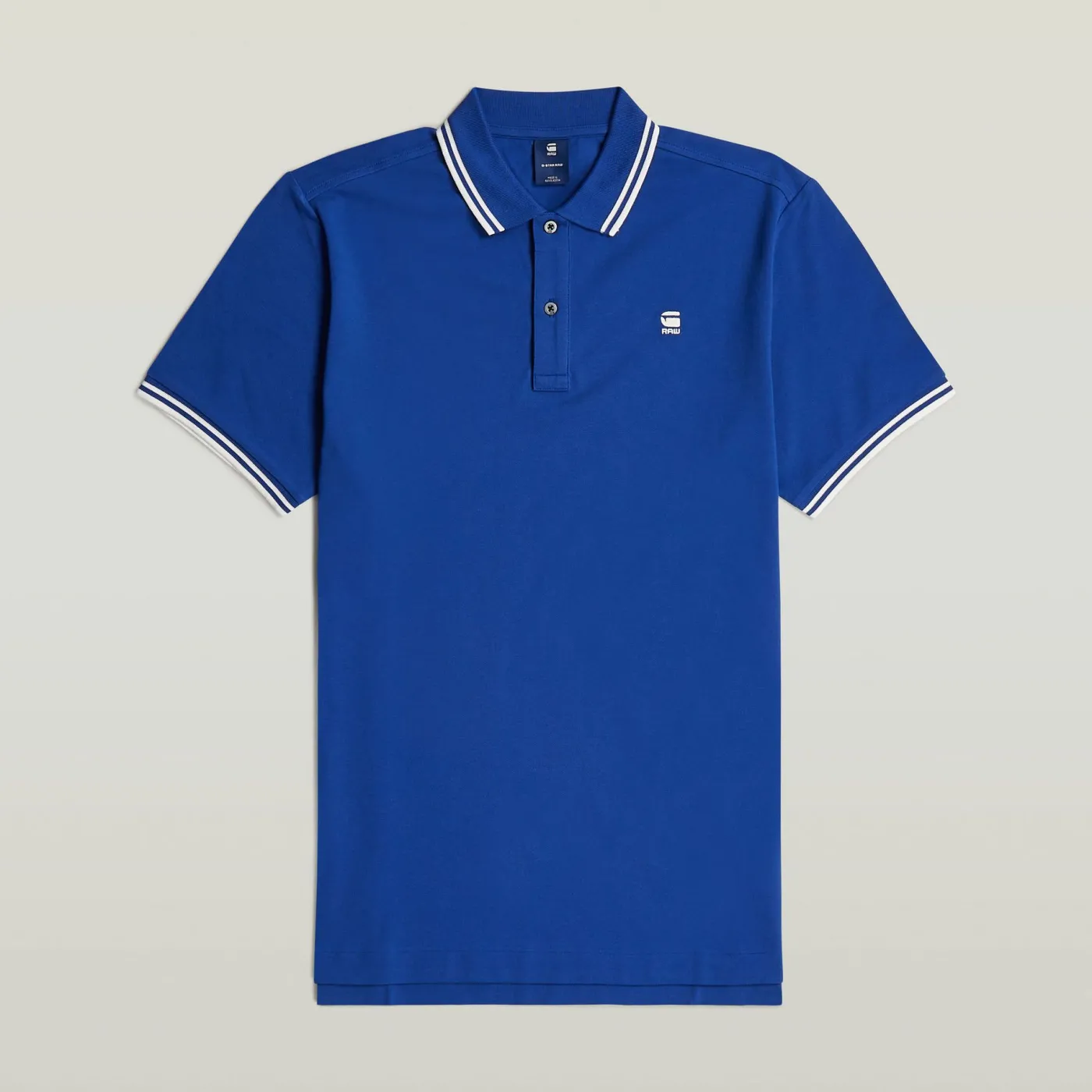 Dunda slim stripe polo ss