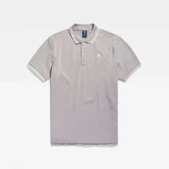 Dunda slim stripe polo ss