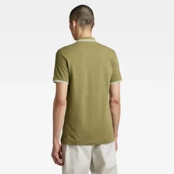 Dunda slim stripe polo ss